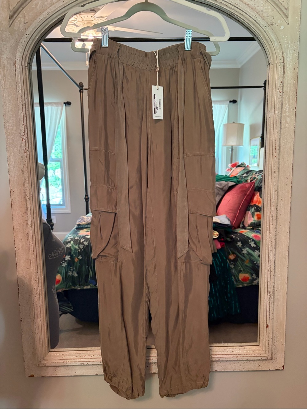 Heartloom Taupe Drawstring Wide-Leg Pants